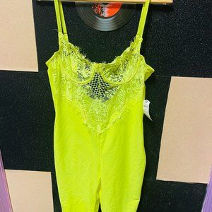 neon yellow one piece